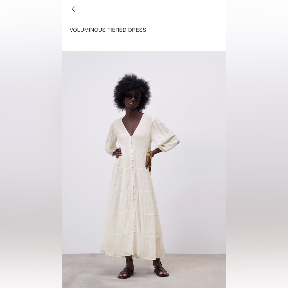 Zara dress, midi length hits by ankle, worn one time